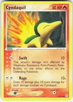 Cyndaquil 59/101 Common Hidden Legends Pokemon Near Mint - Image 1