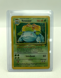 Pokemon Venusaur Holo Rare Base Set 2 18/130 - DMG - Image 1