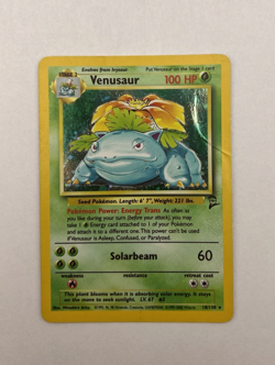 Pokemon Venusaur Holo Rare Base Set 2 18/130 - DMG - Image 3