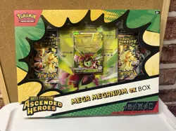 POKEMON ASCENDED HEROES- MEGA MEGANIUM ex BOX (error On Box Upside down ) - Image 1