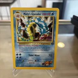 Pokemon Card - Mistys Gyarados 13/132 Gym Challenge Holo WOTC - Image 1