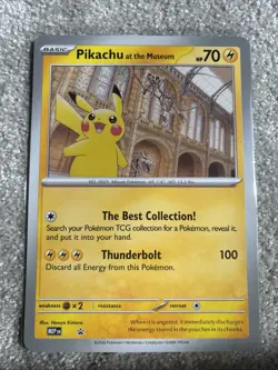 Pokemon Pikachu At The Museum - jumbo Collection Card brand new sealed - Image 1