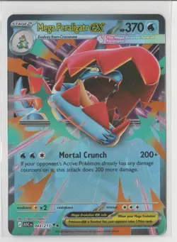 Mega Feraligatr ex 043/217 Double Rare Ascended Heroes Pokemon Holo Near Mint - Image 1