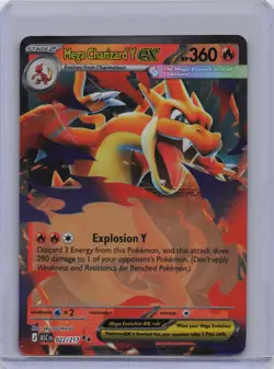 Mega Charizard Y ex 022/217 Double Rare Ascended Heroes Pokemon Holo Near Mint - Image 1