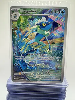 2026 Pokemon FROGADIER #089/086 Mega Evolution Chaos Rising Illustration Rare - Image 1
