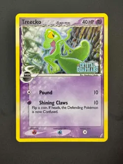 TREECKO Δ 68/100 CRYSTAL GUARDIANS REVERSE HOLO - POKEMON TCG CARD - Image 1