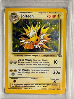 1999 Pokemon Jungle - Jolteon Holo #4 - PSA NM (NEAR MINT) 7!!!! - Image 2