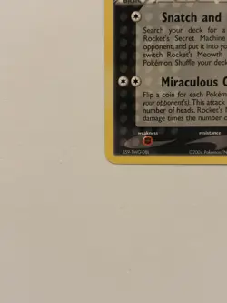Pokemon TCG Team Rocket Returns Rocket's Meowth 46/109 2004 - Image 2