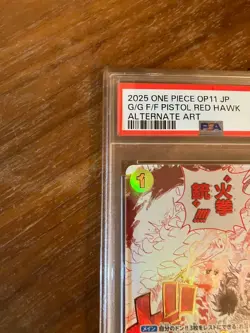 Gomu Gomu no Red Hawk Parallel Godspeed Fist One Piece Card PSA10 Japanese - Image 2