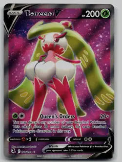 Tsareena V 246/264 Ultra Rare Fusion Strike Pokemon Holo Near Mint - Image 1
