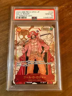 Gol D Roger SEC Parallel OP09 New Emperor One Piece Card PSA10 Japanese - Image 1
