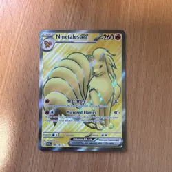 Ninetales ex 186/165 Scarlet Violet 151 Full Art Pokemon TCG NM - Image 1