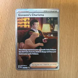 Giovanni’s Charisma 204/165 Pokemon 151 SIR Holo Pokemon TCG NM - Image 1