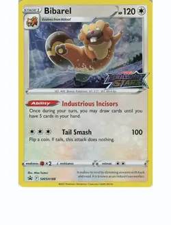 BIBAREL SWSH188 Holo Promo SWORD & SHIELD PROMO Pokemon Holo Near Mint - Image 1