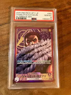 Katakuri Leader Parallel OP11 Godspeed Fist One Piece Card PSA10 Japanese - Image 1