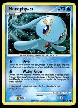 Manaphy 2/17 Rare POP Series 9 Pokemon Holo vLP - Image 1