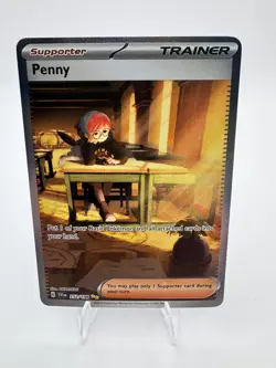 NM-Mint Penny - 252/198 - Special Illustration Rare Pokemon Scarlet & Violet - B - Image 1