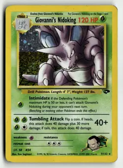 Giovanni's Nidoking - Gym Challenge (G2) 7/132 Pokemon - Image 1