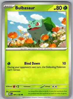 Bulbasaur 001/132 Mega Evolution Pokemon - Image 1