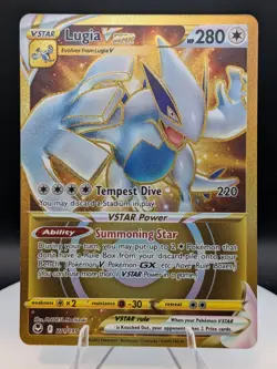 Pokemon TCG: Silver Tempest (211/195) Lugia V Star Secret Gold (MP) - Image 1