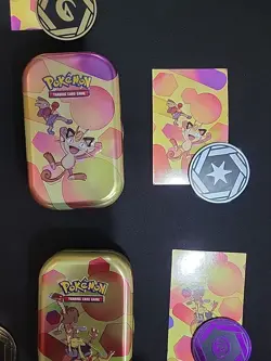 Empty Pokemon 151 Mini Tin Complete Set w/ Coins Cards Display Box 10 Tin READ - Image 3