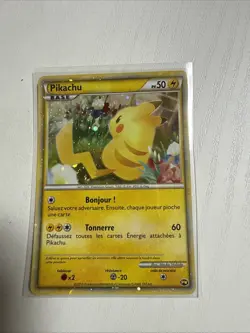 2010 Pokemon Pikachu PW French World Collection Promo Card MP - Image 1
