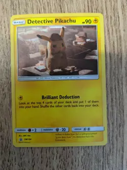Detective Pikachu SM194 Black Star Promo Rare Holo Pokemon Card - Image 1