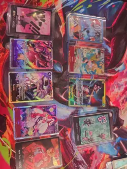 One Piece TCG Lot of 9 Cards Near Mint Condition ALT Leader ART- SR - Image 1
