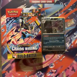 Pokemon Chaos Rising Crobat 076 Prerelease Stamped Sealed Deck Build and Battle - Image 1