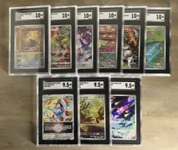 (9) SGC Graded Modern Pokemon Lot Full Art Rare Holo Gem Mint Must See - Image 1