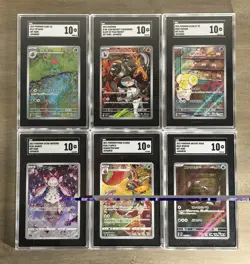 (9) SGC Graded Modern Pokemon Lot Full Art Rare Holo Gem Mint Must See - Image 2