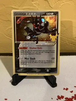 POKEMON GRENINJA GOLD STAR SWSH BLACK STAR PROMO #144 HOLO NM - Image 1