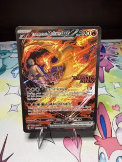 Pokemon TCG Team Rockets Moltres EX Card 229/182 English Stamped - Image 1
