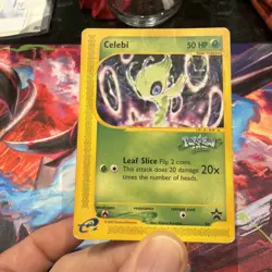 Pokemon Card PL WOTC Black Star Promo Celebi 50 Pokemon 4EVER Promo HP - Image 1