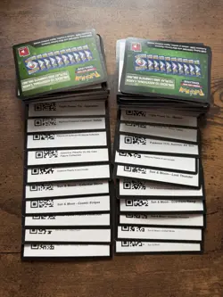 RARE Lot Of ~145 SUN & MOON ERA ONLY Pokemon TCG Live Online Code Cards COSMIC - Image 1
