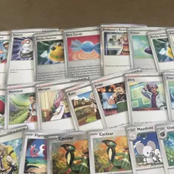 80 Scarlett And Violet Base Set Pokemon Cards No Duplicates Rare Holo 2 - Image 3