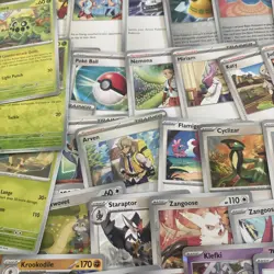 80 Scarlett And Violet Base Set Pokemon Cards No Duplicates Rare Holo 2 - Image 5