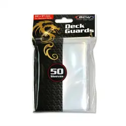 500 BCW Clear Collectible Card Gaming Deck Guards magic pokemon yugioh sleeves - Image 1