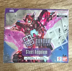 Bandai Gundam Card Game Steel Requiem GD03 English ver. Booster Box - Image 1