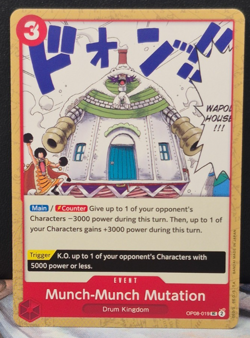 Munch Munch Mutation OP08-019 Two Legends One Piece Near Mint NM Card Uncommon - Image 1