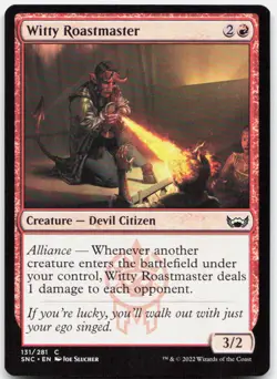 Witty Roastmaster 131 NM Streets of New Capenna Common Magic: The Gathering - Image 1
