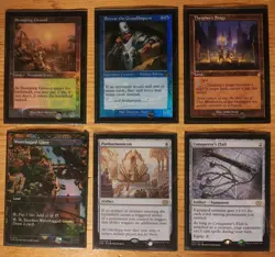 MTG Lot 12 Bruvac FOIL Stomping Ground FOIL Watery Grave Breeding Pool RVR NM - Image 1