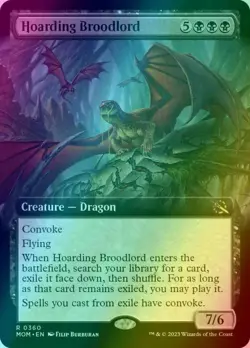 Hoarding Broodlord - BORDERLESS FOIL NM (MTG March of the Machine 360) - Image 1