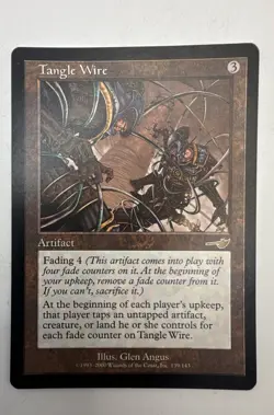 Tangle Wire MTG Nemesis Rare MP Magic: The Gathering 2 - Image 1