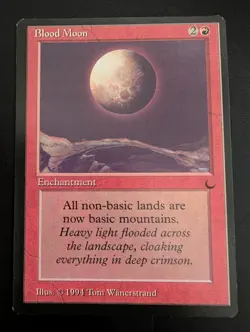 Magic The Gathering: BLOOD MOON The Dark MTG RARE LP - Image 1