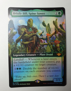 MTG - Bristly Bill, Spine Sower - Outlaws of Thunder #309 - Extended Foil N/M - Image 1