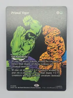 MTG Marvel Super Heroes - Primal Vigor Enchantment Mythic Full Art EN - MAR 0081 - Image 1