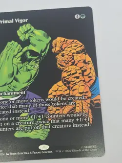 MTG Marvel Super Heroes - Primal Vigor Enchantment Mythic Full Art EN - MAR 0081 - Image 3