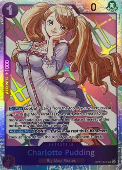 Charlotte Pudding SR OP11-070 - A Fist of Divine Speed - One Piece TCG - Image 1