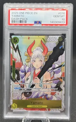 One Piece PSA 10 Yamato C Promo 2025 ST13-016 Dash Pack English - Image 1